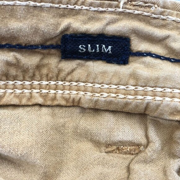 American Eagle Mens Shorts Size 32 Khaki Chino Casual Slim Next Level Flex - Picture 9 of 14